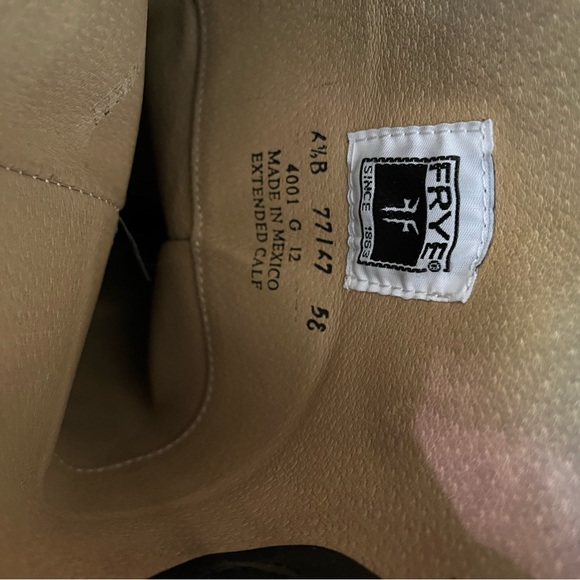 SALE Frye Melissa Button Leather Riding Boot Black Women Sz 6.5 - Picture 15 of 16